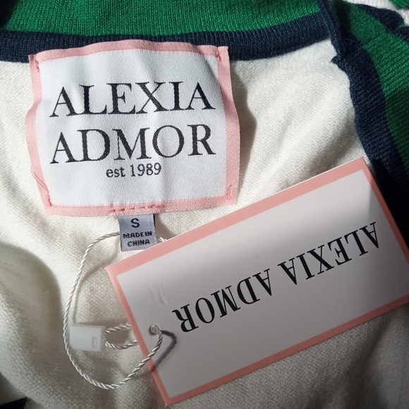 ⭐🆕 ALEXIA ADMOR ivory stripe cardigan - Picture 8 of 12